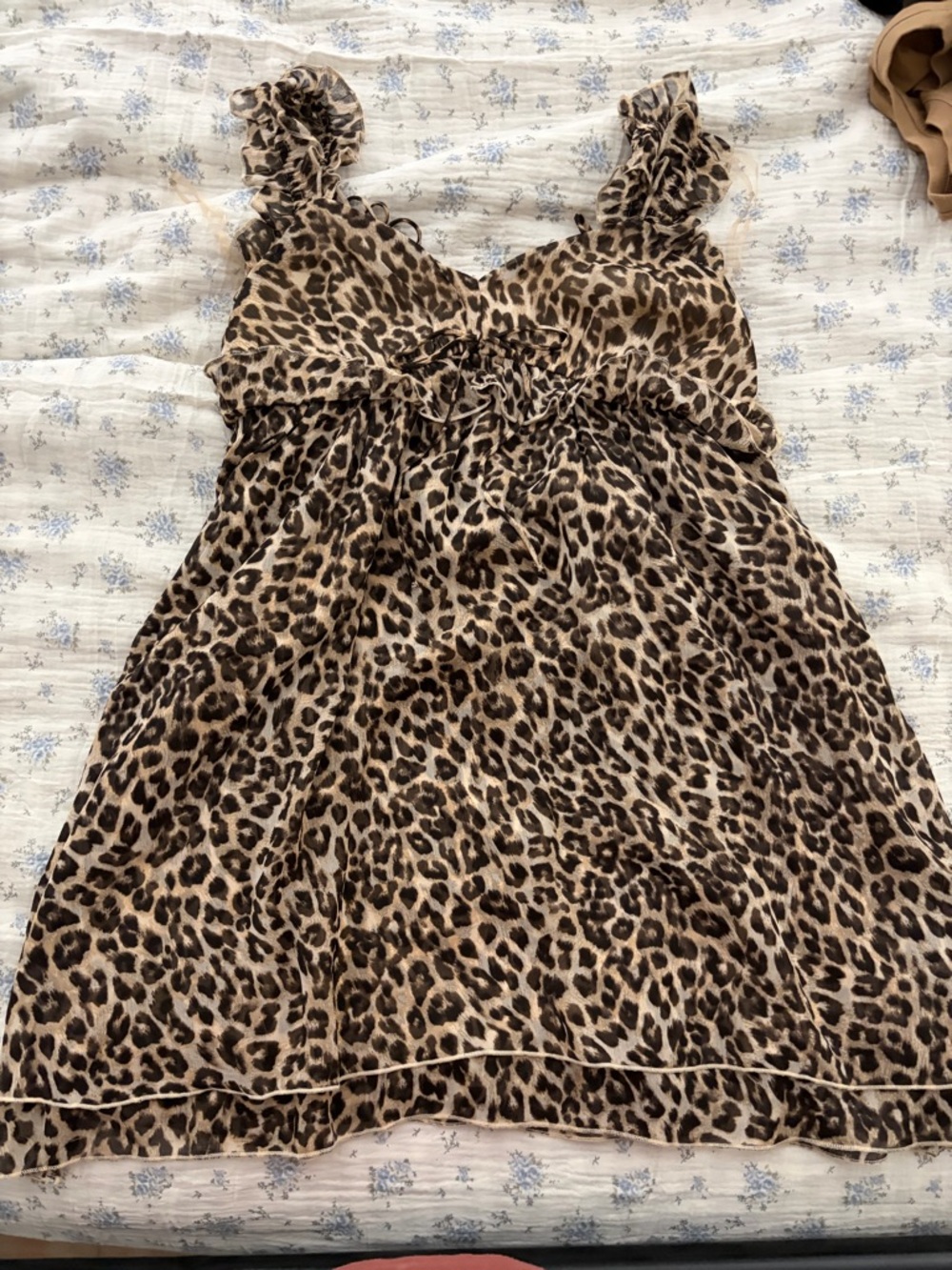 American Eagle Outfitters Leopard Print Sundress - Brown/Tan